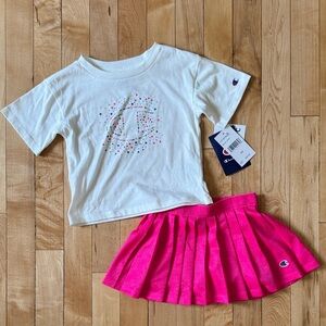 Champion 2 Piece Set Skirt and T Shirt Toddler